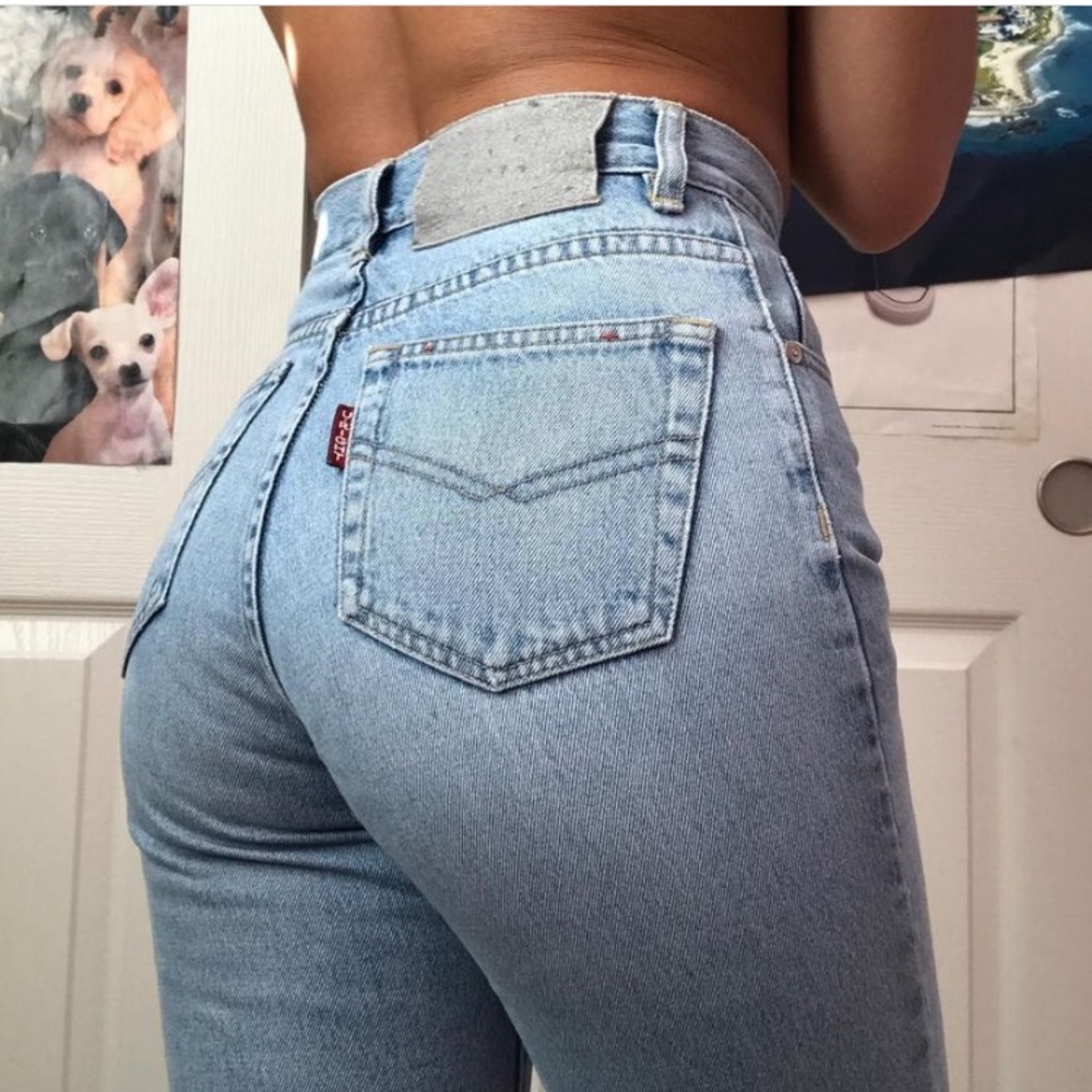 Vintage U RIGHT High Rise Light Wash Denim Jeans